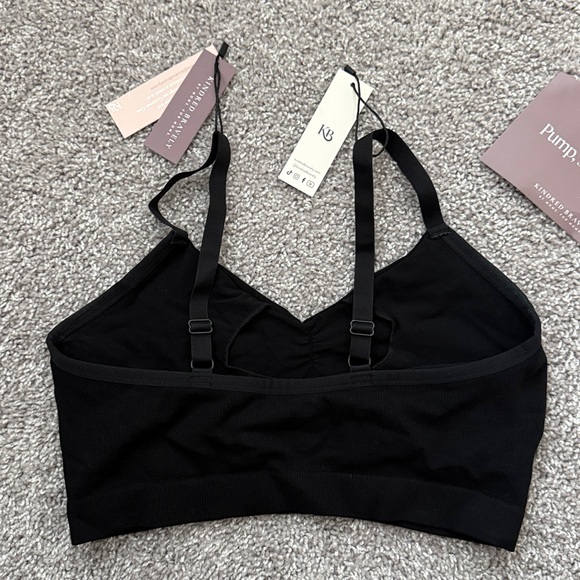 NWT Kindred Bravely Black Bamboo Seamless Pumping Lounge and Sleep Bra - Size M - Picture 4 of 6